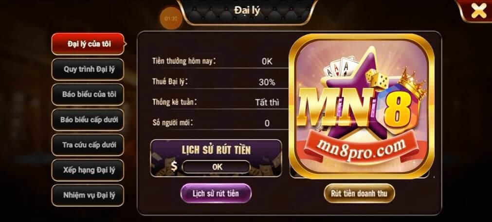 Mn8 Giới Thiệu Đại lý game bài - Kiếm Tiền thu nhập không cần vốn