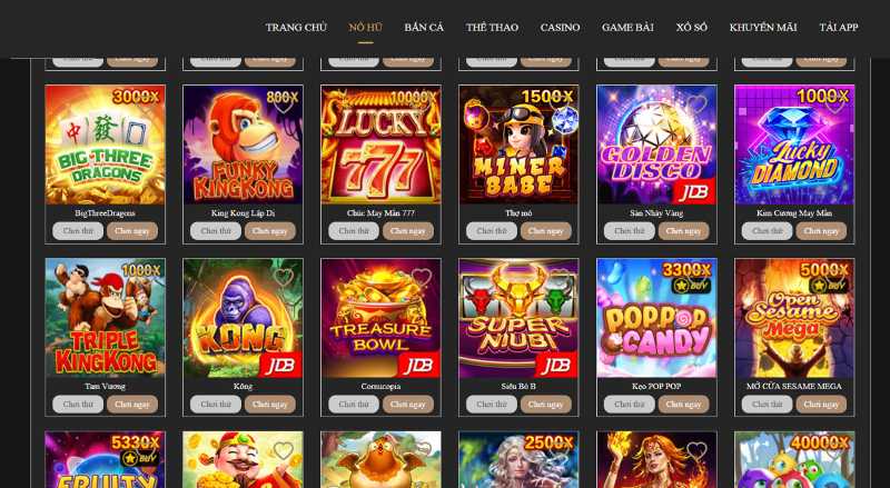 Game Slot Kim Cương May Mắn thú vị